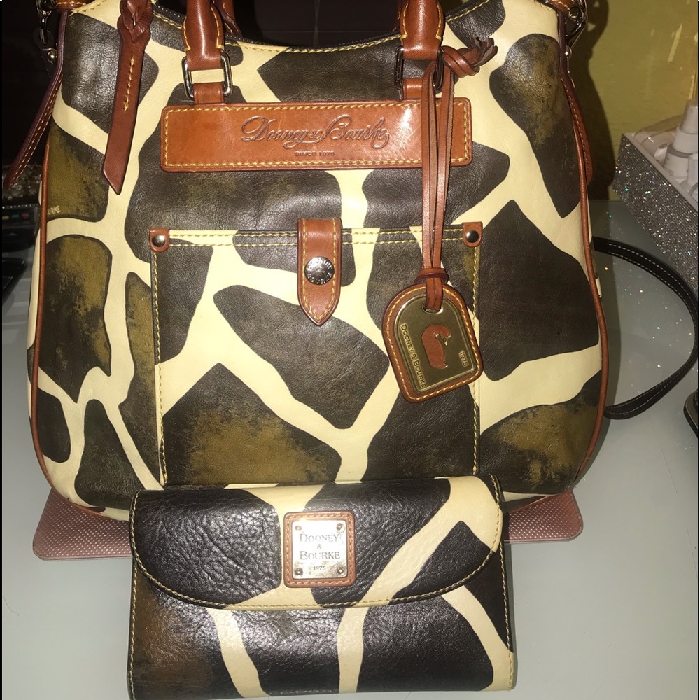 Dooney & Bourke Giraffe Print purse and wallet